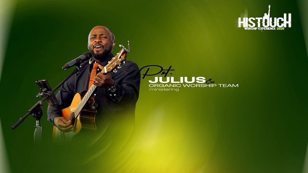 His Touch Worship Experience 2026 promotional banner featuring Pr Julius and the Organic Worship Team